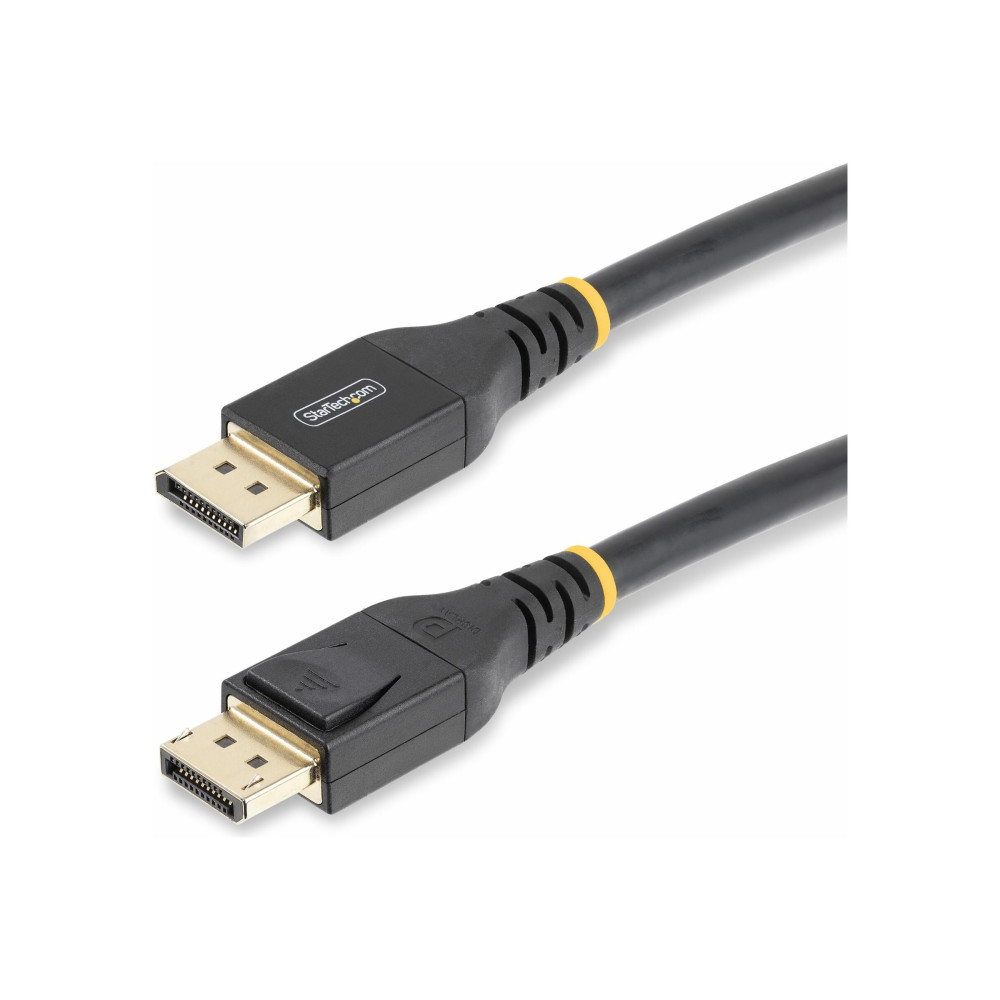 Produktbild för StarTech 33ft (10m) VESA-Certified Active DisplayPort 1.4 Cable, DP8K w/HBR3/HDR10/MST/DSC 1.2/HDCP 2.2, 8K 60Hz, 4K 120Hz Video - Active DP 1.4 Cable M/M (DP14A-10M-DP-CABLE) - DisplayPort-kabel - DisplayPort till DisplayPort - 10 m