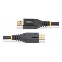 Produktbild för StarTech 33ft (10m) VESA-Certified Active DisplayPort 1.4 Cable, DP8K w/HBR3/HDR10/MST/DSC 1.2/HDCP 2.2, 8K 60Hz, 4K 120Hz Video - Active DP 1.4 Cable M/M (DP14A-10M-DP-CABLE) - DisplayPort-kabel - DisplayPort till DisplayPort - 10 m