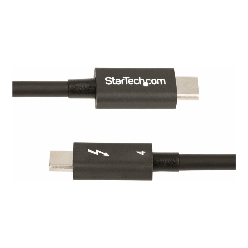 Produktbild för StarTech.com 1.6ft (50cm) Thunderbolt 4 Cable, 40Gbps, 100W Power Delivery, 4K/8K Video Support, Intel-Certified Thunderbolt Cable - Compatible w/ USB4/Thunderbolt 3/USB 3.2/USB Type-C/DisplayPort (TBLT4MM50CM) - Thunderbolt-kabel - Thunderbolt 4 till Thu