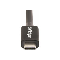 Produktbild för StarTech.com 1.6ft (50cm) Thunderbolt 4 Cable, 40Gbps, 100W Power Delivery, 4K/8K Video Support, Intel-Certified Thunderbolt Cable - Compatible w/ USB4/Thunderbolt 3/USB 3.2/USB Type-C/DisplayPort (TBLT4MM50CM) - Thunderbolt-kabel - Thunderbolt 4 till Thu