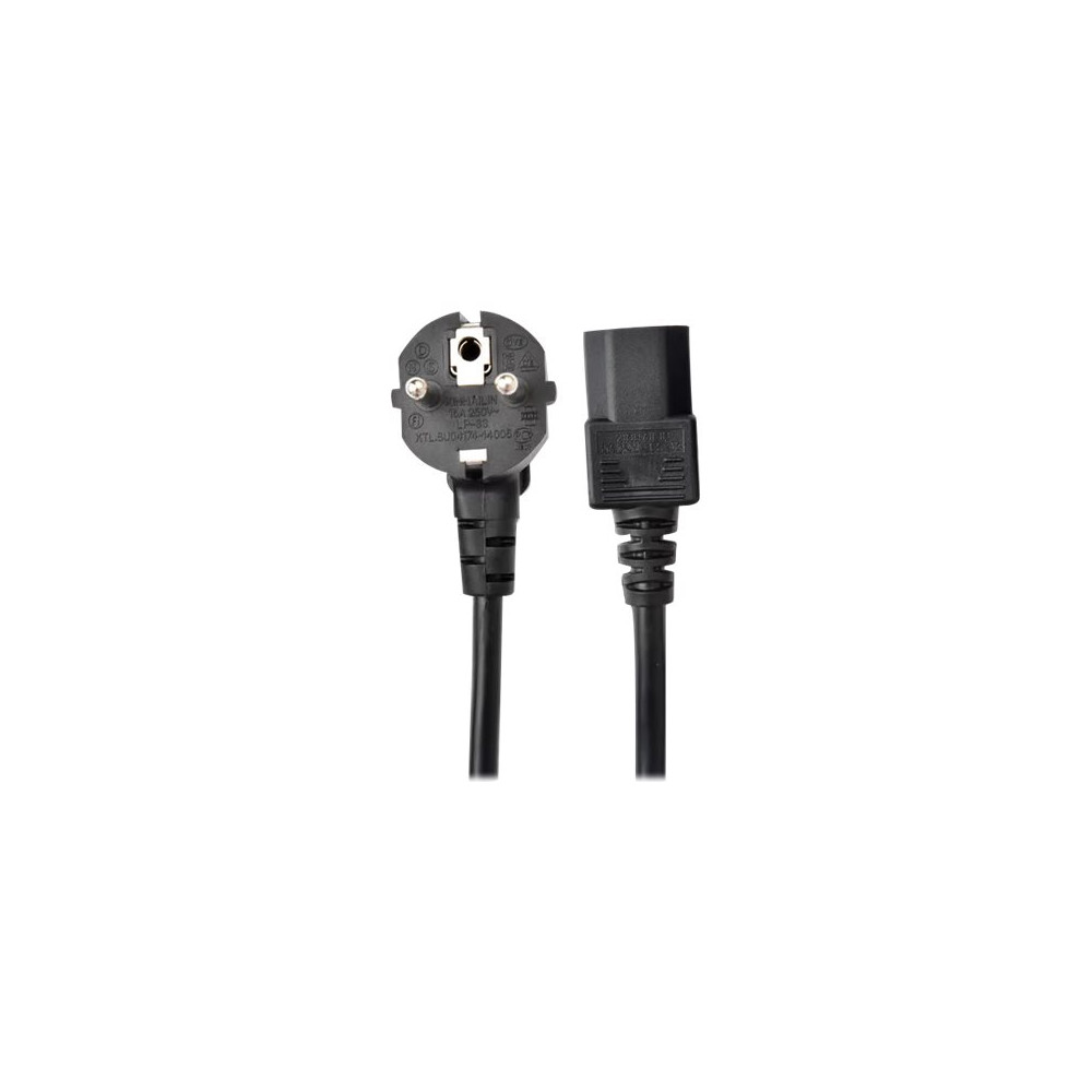Produktbild för Prokord - strömkabel - power CEE 7/7 till power IEC 60320 C13 - 1 m