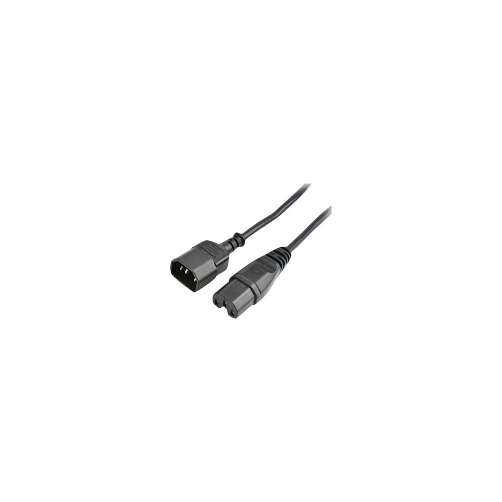 Produktbild för Prokord - strömkabel - IEC 60320 C14 till IEC 60320 C15 - 2.5 m