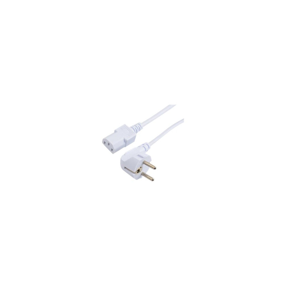 Produktbild för Prokord - strömkabel - power CEE 7/7 till power IEC 60320 C13 - 2 m