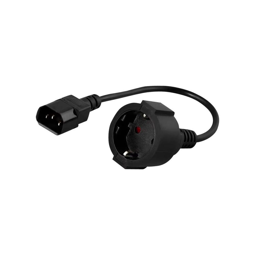 Produktbild för Prokord - strömadapter - IEC 60320 C14 till CEE 7/4 - 50 cm