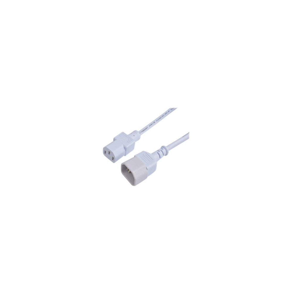 Produktbild för Prokord - strömkabel - IEC 60320 C14 till power IEC 60320 C13 - 1 m