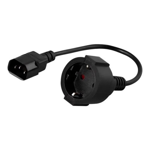 Prokord Prokord - strömadapter - IEC 60320 C14 till CEE 7/4 - 20 cm