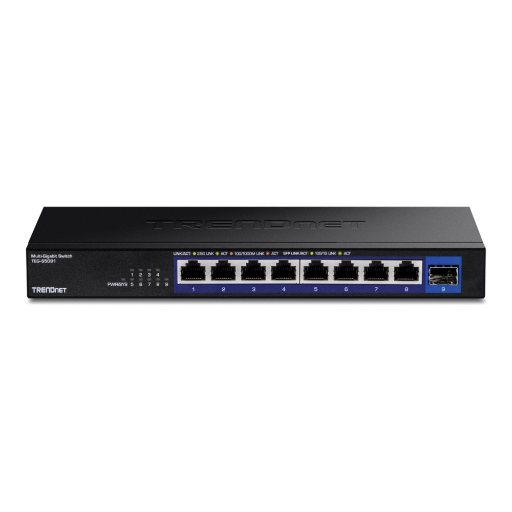 Produktbild för TRENDnet TEG-S5091 - Version v1.0R - switch - 9 portar - ohanterad - TAA-kompatibel