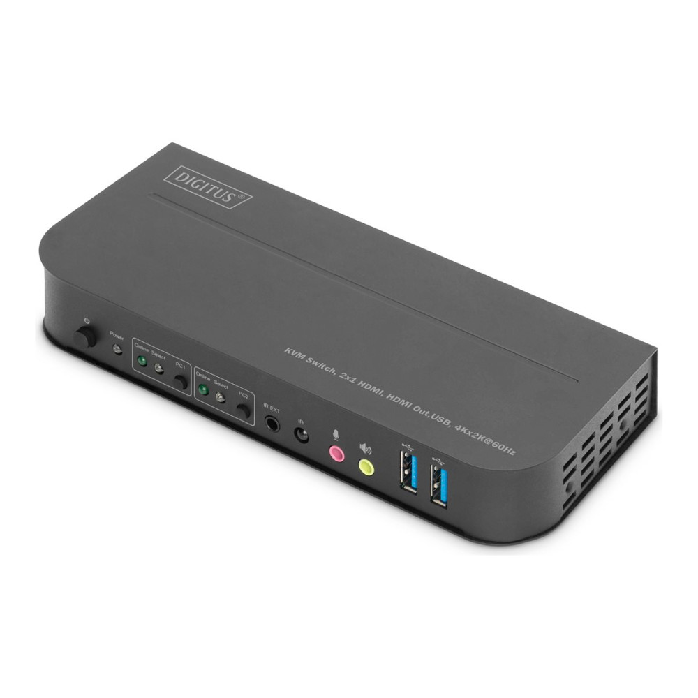 Produktbild för DIGITUS - KVM / video / ljud växeln - 2 portar