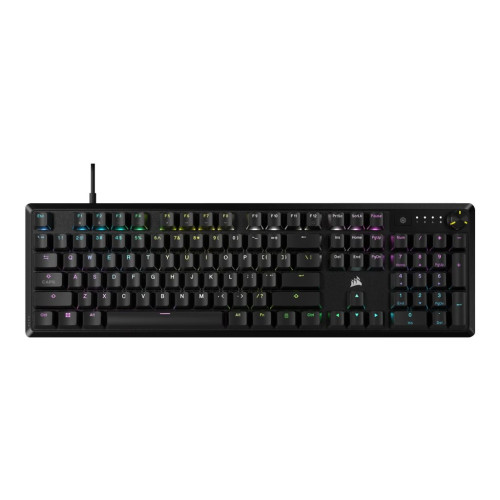 Corsair K70 CORE RGB - tangentbord - mekaniskt, gaming - 100% full size - QWERTY - amerikansk - svart Inmatningsenhet - Tangentbord