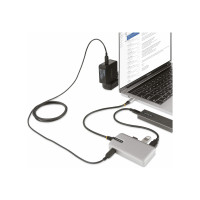 Produktbild för StarTech.com 4-Port USB-C Hub with USB-C DP Alt Mode Video Output 4K 60Hz, 3x USB-A, 1x USB-C, 100W Power Delivery Pass-Through, USB 3.2 Gen 2 (10Gbps), Portable USB Type-C to USB Type-A/C - 1ft (30cm) Host Cable (HB31C3A1CDPPD3) - hubb - 4 portar
