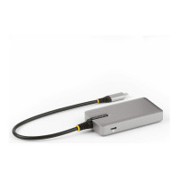 Produktbild för StarTech.com 4-Port USB-C Hub with USB-C DP Alt Mode Video Output 4K 60Hz, 3x USB-A, 1x USB-C, 100W Power Delivery Pass-Through, USB 3.2 Gen 2 (10Gbps), Portable USB Type-C to USB Type-A/C - 1ft (30cm) Host Cable (HB31C3A1CDPPD3) - hubb - 4 portar