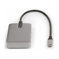 Produktbild för StarTech.com 4-Port USB-C Hub with USB-C DP Alt Mode Video Output 4K 60Hz, 3x USB-A, 1x USB-C, 100W Power Delivery Pass-Through, USB 3.2 Gen 2 (10Gbps), Portable USB Type-C to USB Type-A/C - 1ft (30cm) Host Cable (HB31C3A1CDPPD3) - hubb - 4 portar