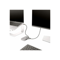 Produktbild för StarTech.com 4-Port USB-C Hub with USB-C DP Alt Mode Video Output 4K 60Hz, 3x USB-A, 1x USB-C, 100W Power Delivery Pass-Through, USB 3.2 Gen 2 (10Gbps), Portable USB Type-C to USB Type-A/C - 1ft (30cm) Host Cable (HB31C3A1CDPPD3) - hubb - 4 portar