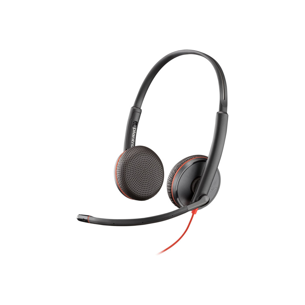 Produktbild för HP Poly Blackwire C3225 - headset - 3,5 mm kontakt