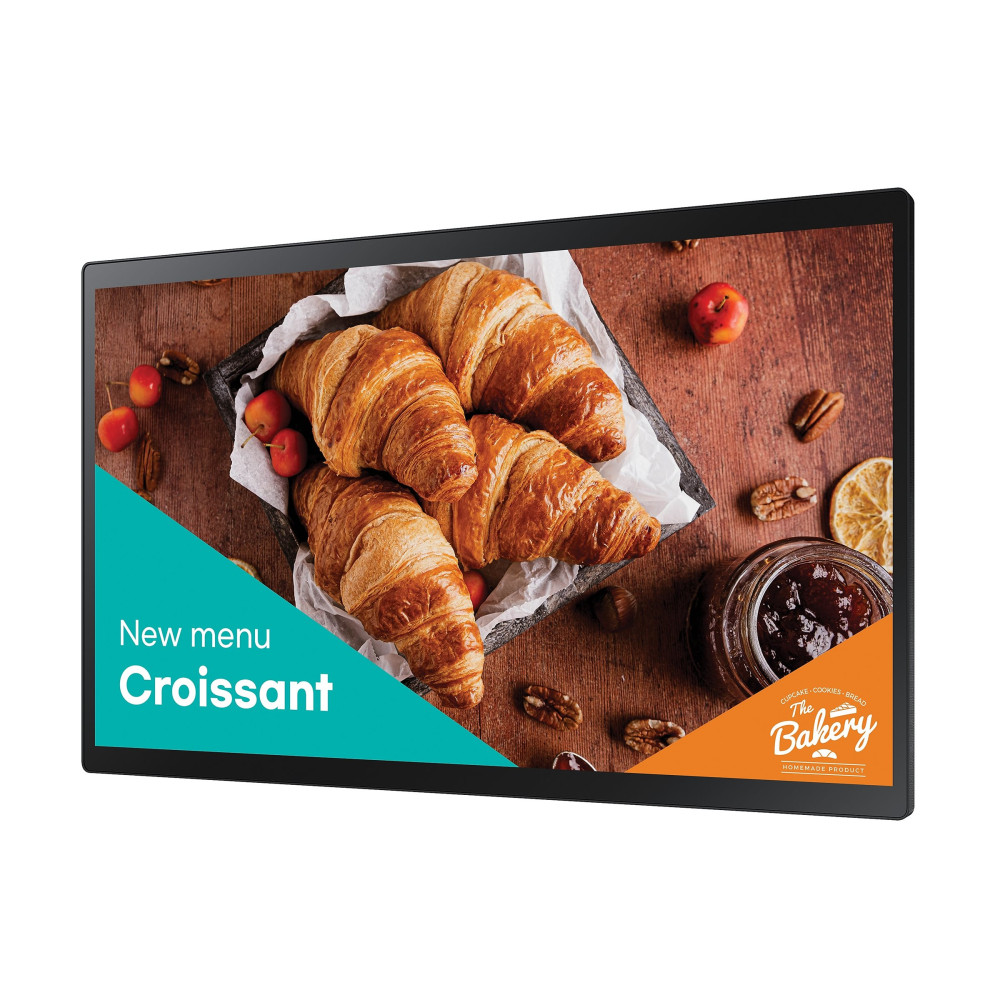 Produktbild för Samsung QB24C-T QBC-T Series - 24" Klass (23.8" visbar) LED-bakgrundsbelyst LCD-skärm - Full HD - för interaktiv skyltning/interaktiv kommunikation