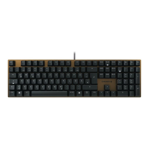 CHERRY CHERRY KC 200 MX - tangentbord - QWERTZ - tysk - svart, brons Inmatningsenhet