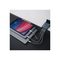 Produktbild för Verbatim strömadapter - GaN - 3 x USB-C, USB typ A - 240 watt