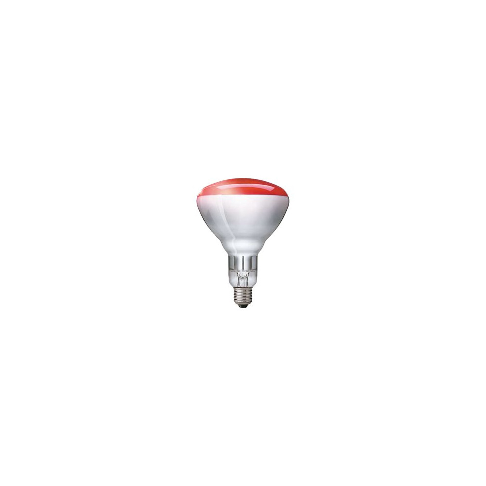Produktbild för Philips - inraröd glödlampa för strålkastare - form: BR125 - E27 - 150 W - röd