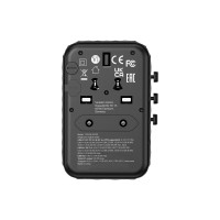 Produktbild för Verbatim UTA-05 strömadapter - GaN III, universell - 2 x USB-C, 2 x USB - 65 Watt