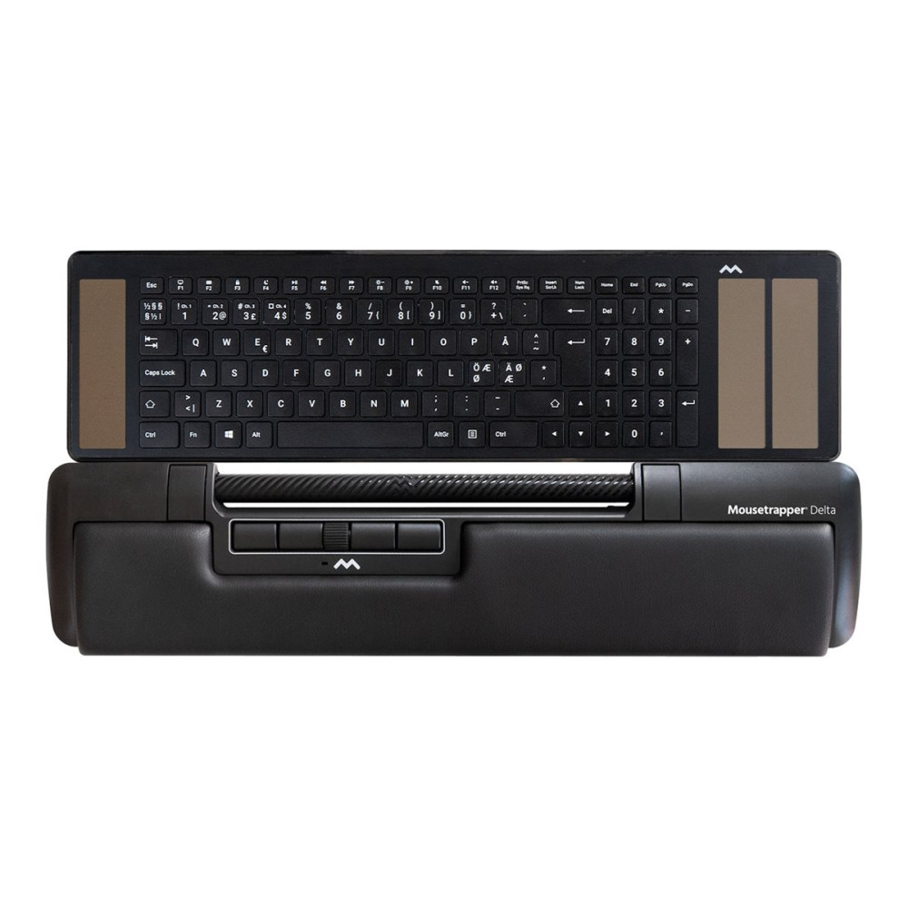 Produktbild för Mousetrapper Delta Regular - central pekenhet - USB - grå - med Mousetrapper Type Keyboard
