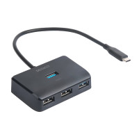 Produktbild för DELTACO - hubb - 5 Gbps, USB-C - 4 portar