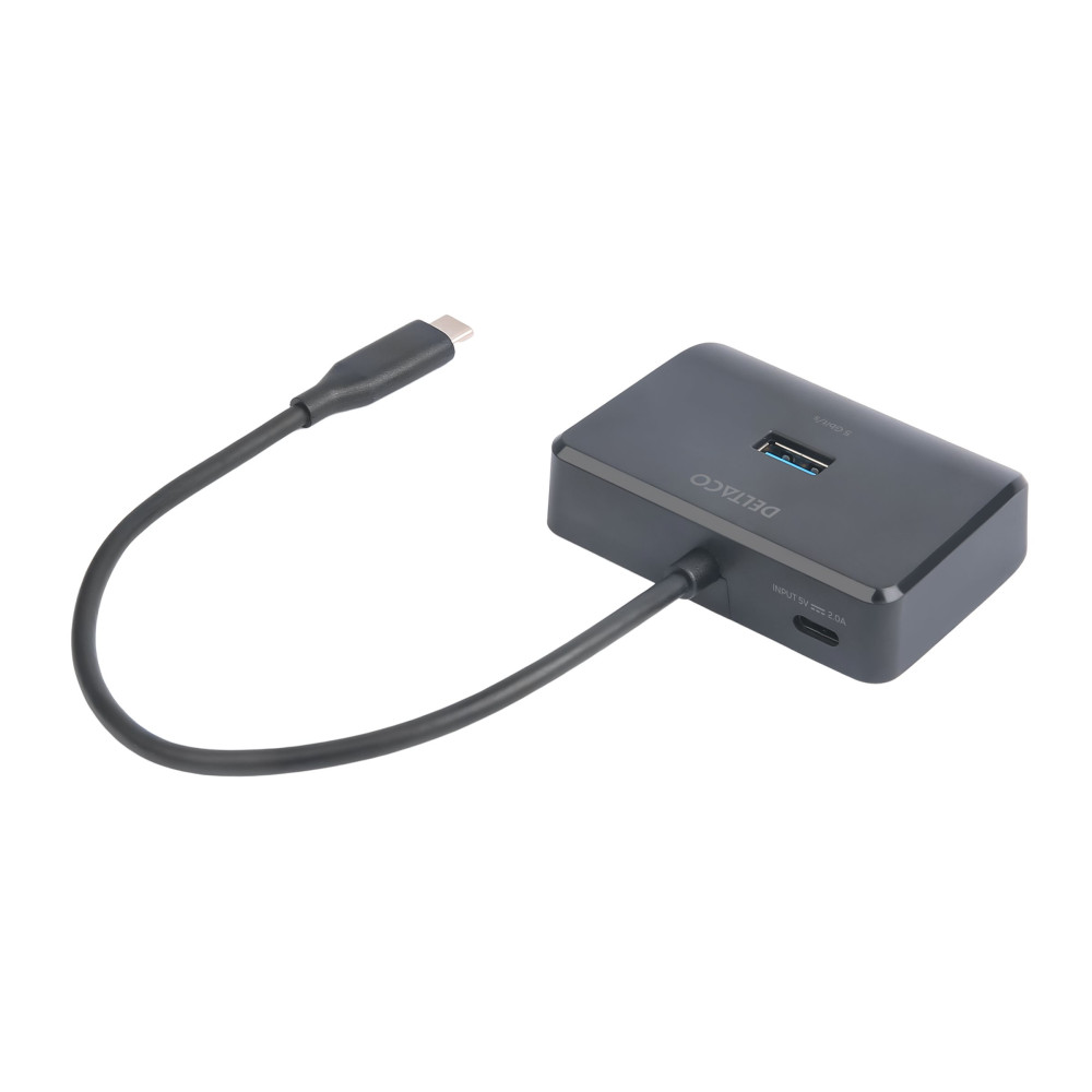 Produktbild för DELTACO - hubb - 5 Gbps, USB-C - 4 portar