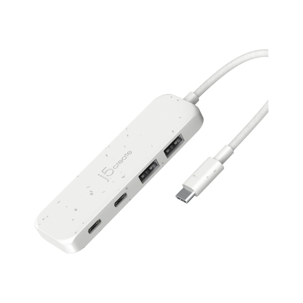 Produktbild för j5create JCH342EW - hubb - miljövänlig, USB-C - 4 portar