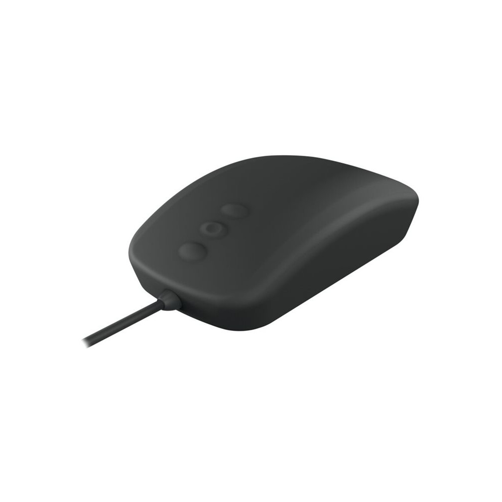 Produktbild för Contour Active Key Medical QuickClean AK-PMH3 - Standard Sized - mus - medicinsk, hygienisk design - USB - svart