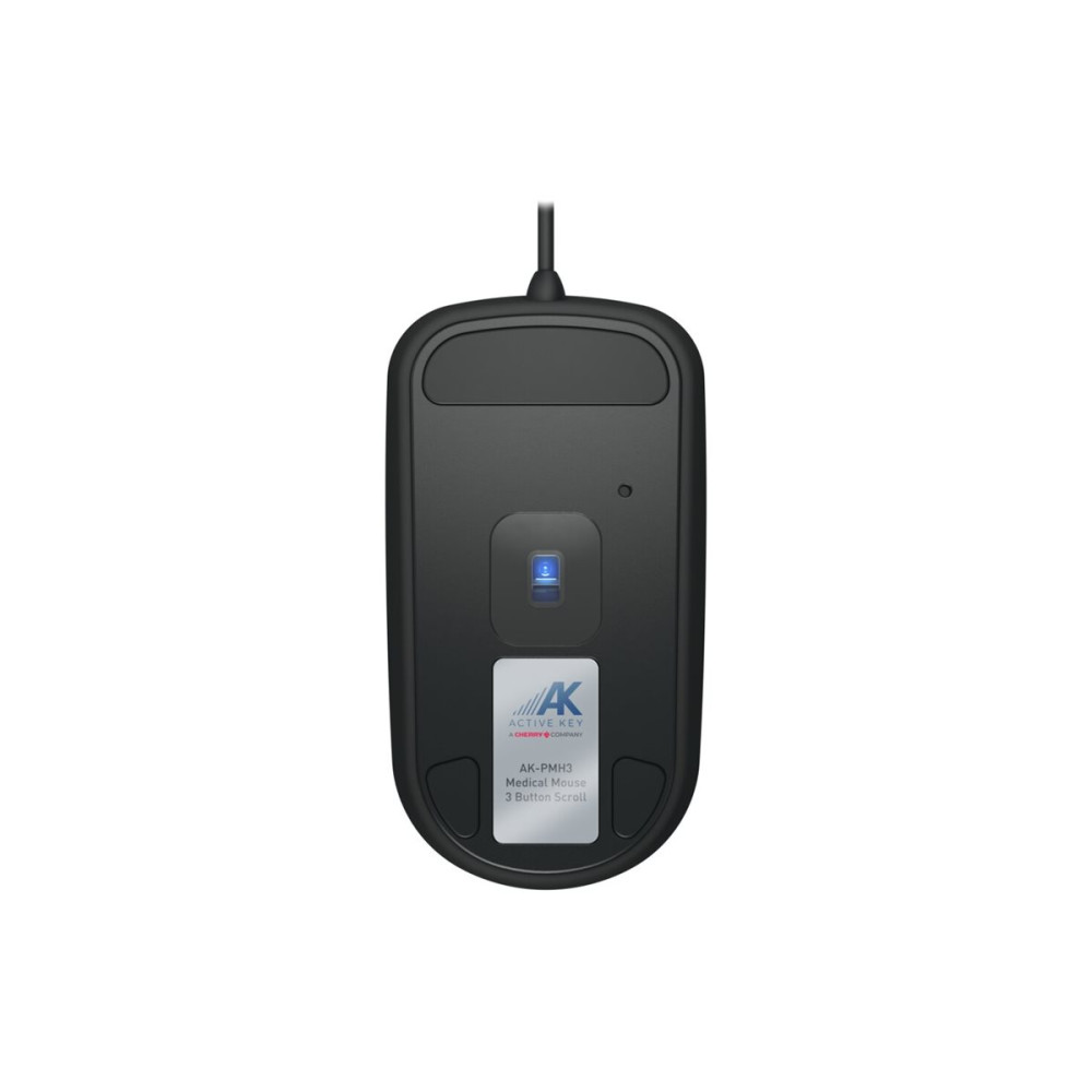 Produktbild för Contour Active Key Medical QuickClean AK-PMH3 - Standard Sized - mus - medicinsk, hygienisk design - USB - svart
