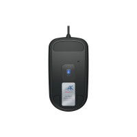 Produktbild för Contour Active Key Medical QuickClean AK-PMH3 - Standard Sized - mus - medicinsk, hygienisk design - USB - svart