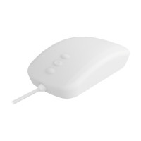 Produktbild för Contour Active Key Medical QuickClean AK-PMH3 - Standard Sized - mus - medicinsk, hygienisk design - USB - vit