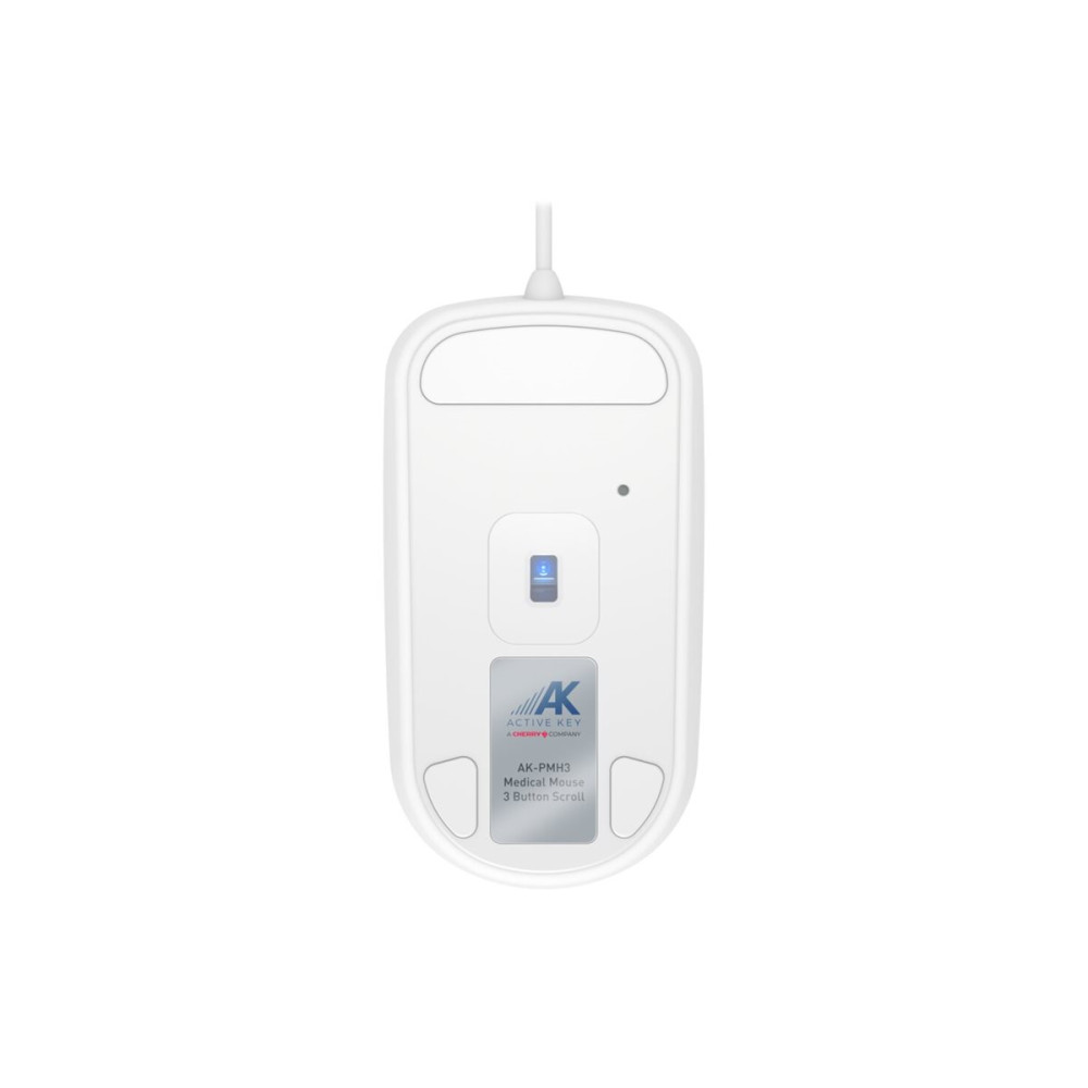 Produktbild för Contour Active Key Medical QuickClean AK-PMH3 - Standard Sized - mus - medicinsk, hygienisk design - USB - vit