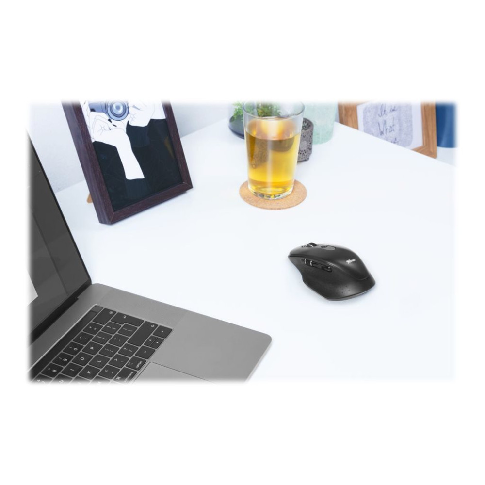 Produktbild för Trust Ozaa - mus - flera enheter - 2.4 GHz, Bluetooth - svart