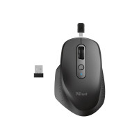 Produktbild för Trust Ozaa - mus - flera enheter - 2.4 GHz, Bluetooth - svart