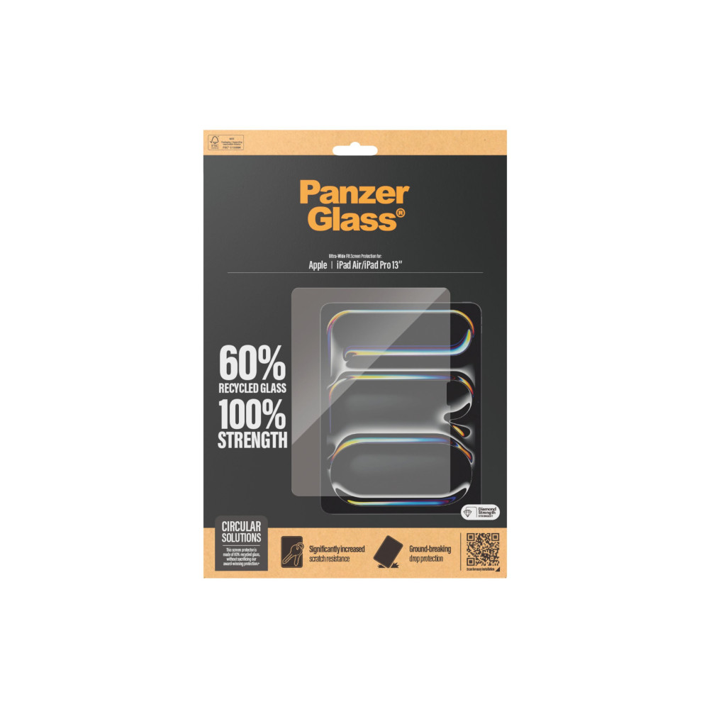 Produktbild för PanzerGlass - skärmskydd för surfplatta - ultrabred passning