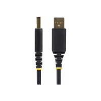 Produktbild för StarTech.com 3ft (1m) USB to Serial Adapter Cable, Interchangeable DB9 Screws/Nuts, COM Retention, USB-A to DB9 RS232, FTDI IC, Level-4 ESD Protection, Windows/macOS/ChromeOS/Linux - Rugged TPE Construction (1P3FFCB-USB-SERIAL) - USB / seriell kabel - USB