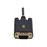 Produktbild för StarTech.com 3ft (1m) USB to Serial Adapter Cable, Interchangeable DB9 Screws/Nuts, COM Retention, USB-A to DB9 RS232, FTDI IC, Level-4 ESD Protection, Windows/macOS/ChromeOS/Linux - Rugged TPE Construction (1P3FFCB-USB-SERIAL) - USB / seriell kabel - USB