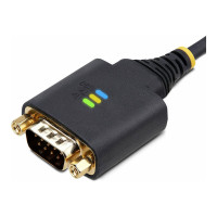 Produktbild för StarTech.com 3ft (1m) USB to Serial Adapter Cable, Interchangeable DB9 Screws/Nuts, COM Retention, USB-A to DB9 RS232, FTDI IC, Level-4 ESD Protection, Windows/macOS/ChromeOS/Linux - Rugged TPE Construction (1P3FFCB-USB-SERIAL) - USB / seriell kabel - USB