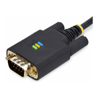 Produktbild för StarTech.com 10ft (3m) USB to Serial Adapter Cable, Interchangeable DB9 Screws/Nuts, COM Retention, USB-A to DB9 RS232, FTDI IC, Level-4 ESD Protection, Windows/macOS/ChromeOS/Linux - Rugged TPE Construction (1P10FFC-USB-SERIAL) - USB / seriell kabel - US