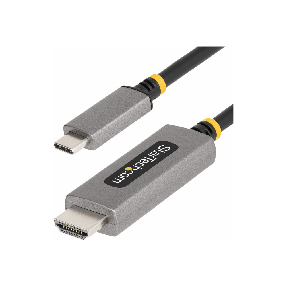 Produktbild för StarTech.com 10ft (3m) USB-C to HDMI Adapter Cable, 8K 60Hz, 4K 144Hz, HDR10, USB Type-C to HDMI 2.1 Video Converter Cable, USB-C DP Alt Mode/USB4/Thunderbolt 3/4 Compatible - USB-C Laptop to HDMI Monitor (136B-USBC-HDMI213M) - adapterkabel - 3 m