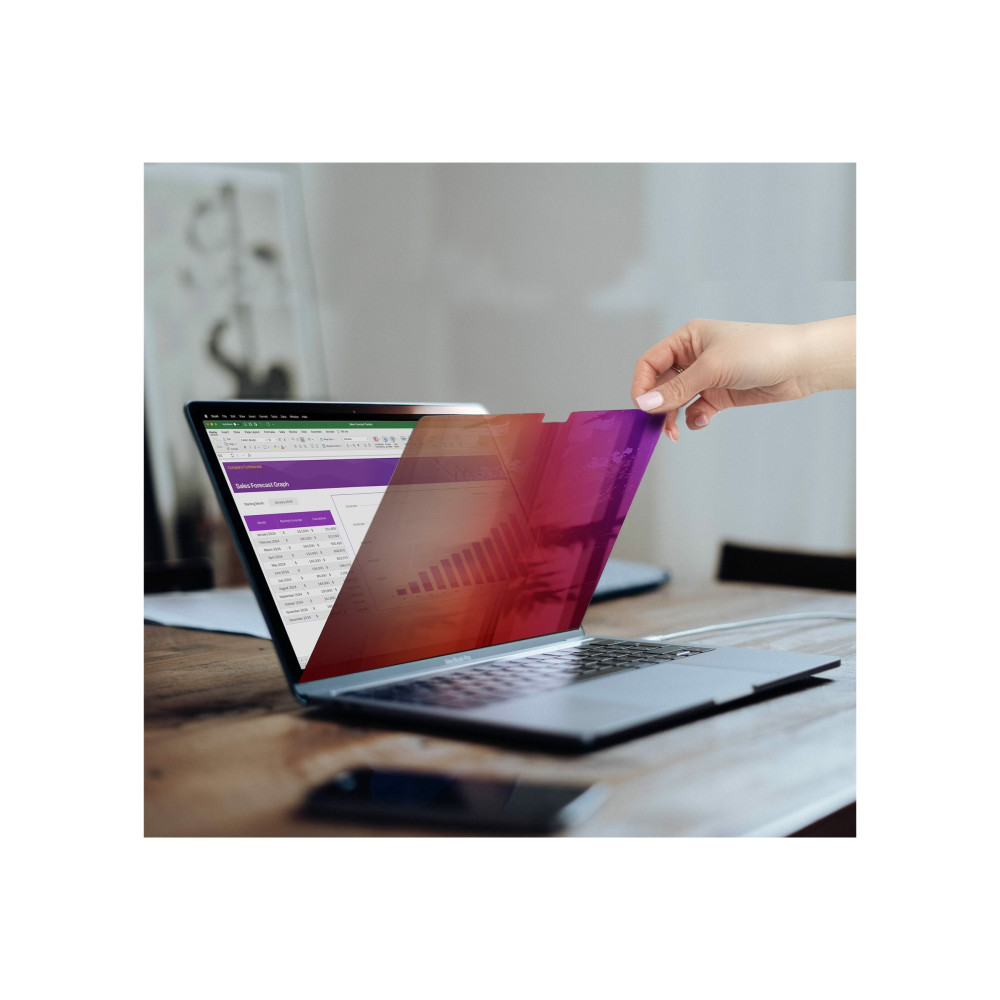 Produktbild för StarTech.com 14-inch MacBook Pro 21/23 Privacy Screen, Gold Filter w/Enhanced Privacy, Computer Security Shield, Double-Sided Screen Protector, +/- 30 Deg. - sekretessfilter till bärbar dator (horisontell)