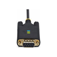 Produktbild för StarTech.com 3ft (1m) USB to Null Modem Serial Adapter Cable, Interchangeable DB9 Screws/Nuts, COM Retention, USB-A to RS232, FTDI, Level-4 ESD Protection, Windows/macOS/ChromeOS/Linux - Rugged TPE Construction (1P3FFCNB-USB-SERIAL) - USB / seriell kabel 