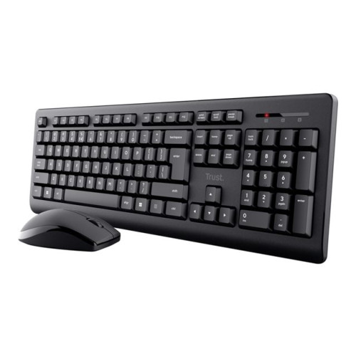 Trust Computer Products Trust Primo - sats med tangentbord och mus - 100% full size - QWERTY - Nordisk - svart Inmatningsenhet