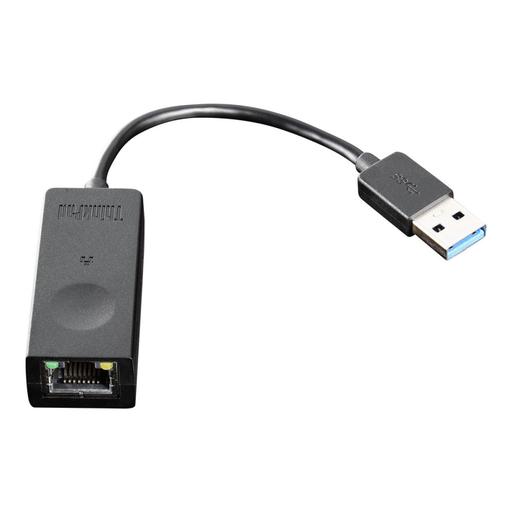 Produktbild för Lenovo ThinkPad USB 3.0 Ethernet adapter - nätverksadapter - USB 3.0 - Gigabit Ethernet