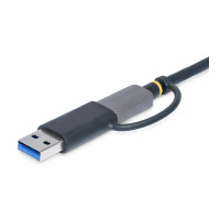Produktbild för StarTech.com USB 3.0 Multi-Media Memory Card Reader, SD/microSD/CompactFlash Card Reader, Portable USB 5Gbps Card Adapter, External USB-C Card Reader with Attached USB-A Adapter - Works with Any Operating System (FCREADMICRO3V2) - kortläsare - USB 3.0/USB