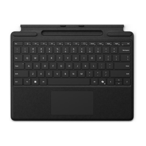 Microsoft Microsoft Surface Pro Keyboard - tangentbord - med pekdyna, accelerometer, Förvarings- och laddningsfack för Surface Slim Pen 2 - svart Inmatningsenhet