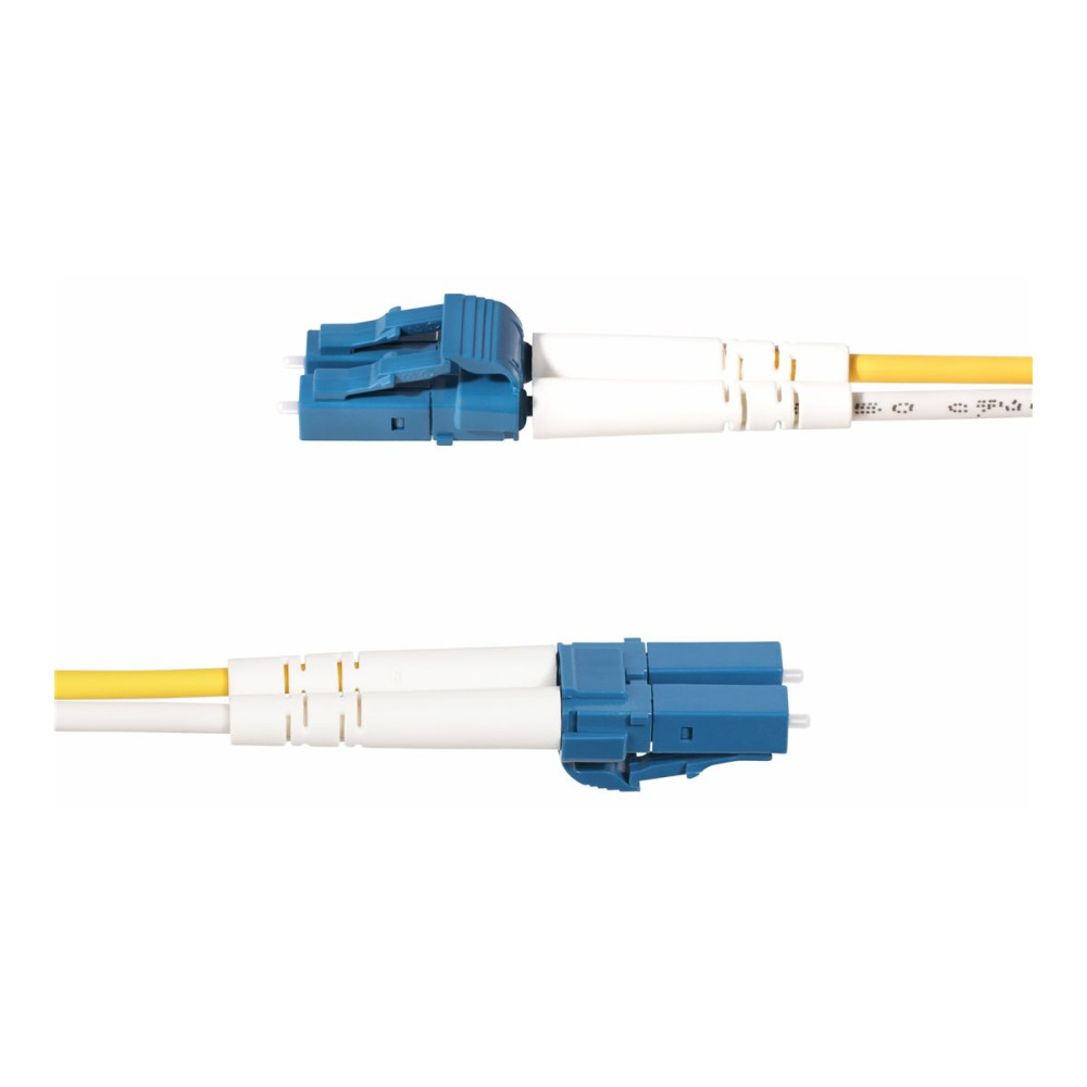 Produktbild för StarTech.com 1m (3ft) LC to SC (UPC) OS2 Single Mode Duplex Fiber Optic Cable, 9/125µm, Laser Optimized, 10G, Bend Insensitive, Low Insertion Loss - LSZH Fiber Patch Cord (SMLCSC-OS2-1M) - patch-kabel - 1 m - 1 m - gul