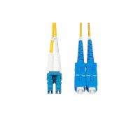 Produktbild för StarTech.com 2m (6ft) LC to SC (UPC) OS2 Single Mode Duplex Fiber Optic Cable, 9/125µm, Laser Optimized, 10G, Bend Insensitive, Low Insertion Loss - LSZH Fiber Patch Cord (SMLCSC-OS2-2M) - patch-kabel - 2 m - 2 m - gul