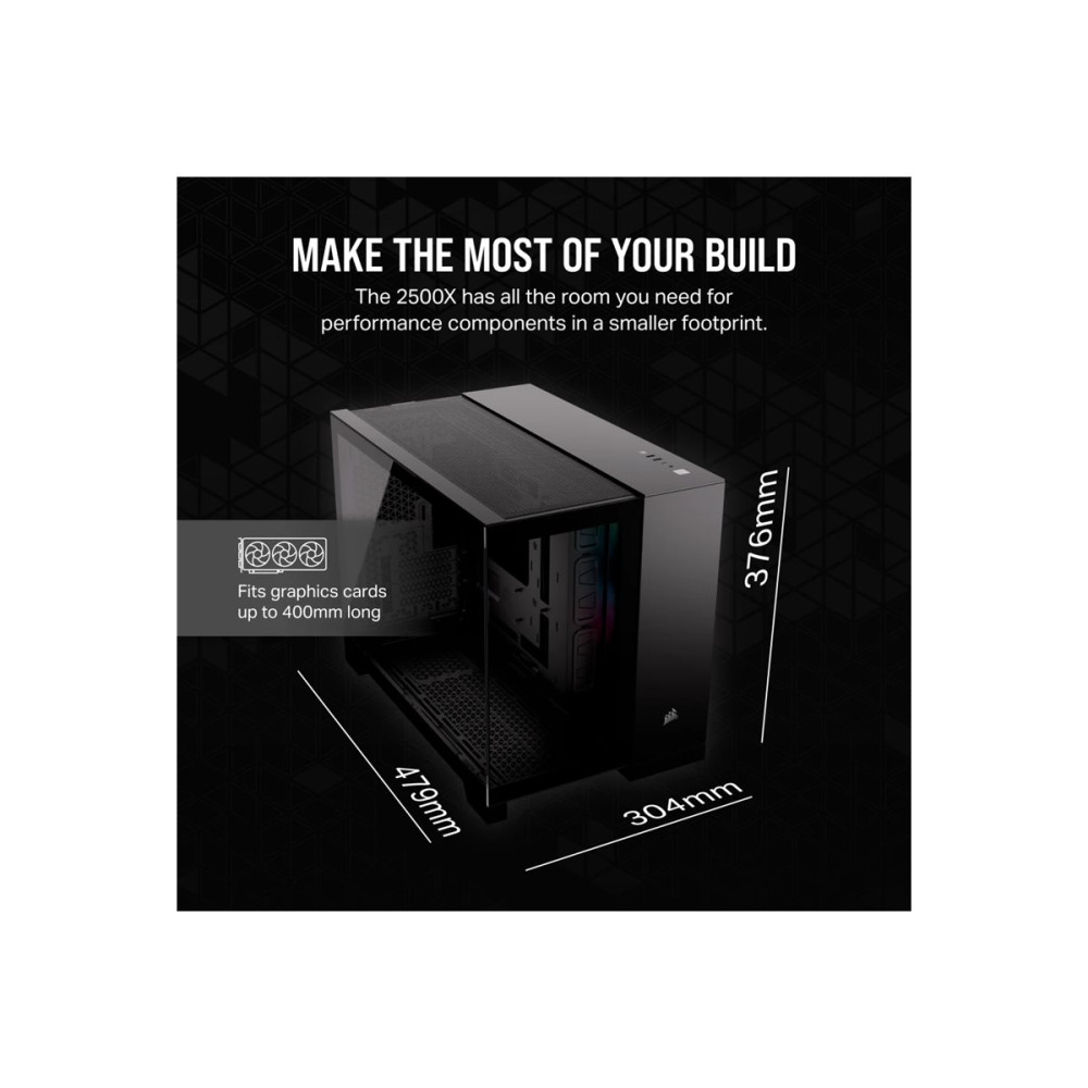 Produktbild för CORSAIR iCUE LINK 2500X RGB - mid tower - micro ATX