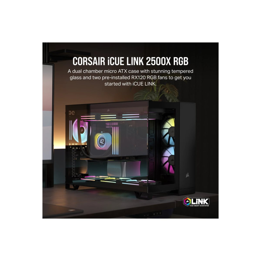 Produktbild för CORSAIR iCUE LINK 2500X RGB - mid tower - micro ATX